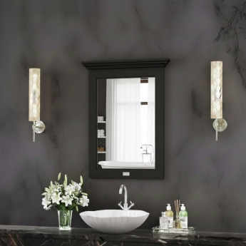 Bayswater Traditional 600mm Flat Bathroom Mirror | Product Image
