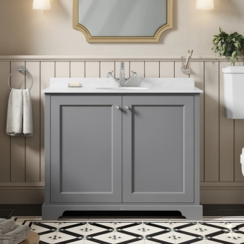Bayswater Traditional 1000mm 2-Door Floor Standing Vanity Unit | Product Image