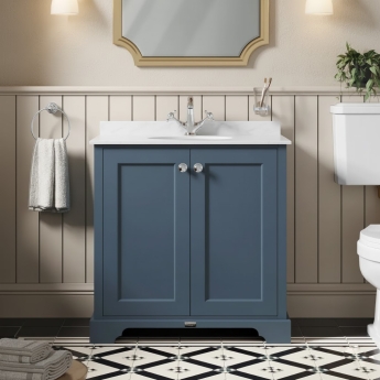 Bayswater Stiffkey Blue 2-Door Vanity Unit 800mm Wide (Excluding Basin) | Product Image