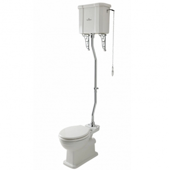 Bayswater Victrion High Level Pan with Pull Chain Cistern and Flush Pipe Kit - Excluding Seat