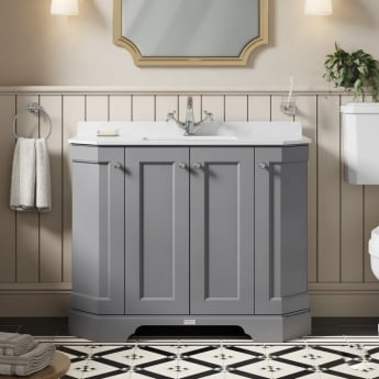 Bayswater Victrion Earl's Grey 4-Door Vanity Unit 1030mm Wide (Excluding Basin) | Product Image