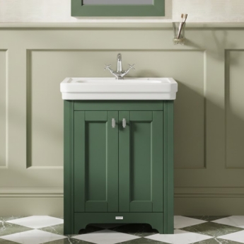 Bayswater Victrion Forest Green 2-Door Vanity Unit 600mm Wide (Excluding Basin) | Product Image