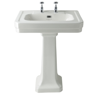 Bayswater Westcott Basin with Full Pedestal 640mm Wide - 2 Tap Hole | Product Image