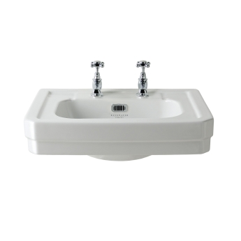 Bayswater Westcott Basin with Frame 550mm Wide - White | Product Image