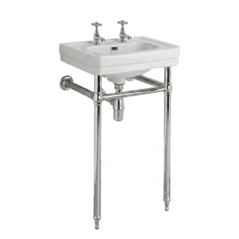 Bayswater Westcott Basin with Frame 550mm Wide - White | Product Image