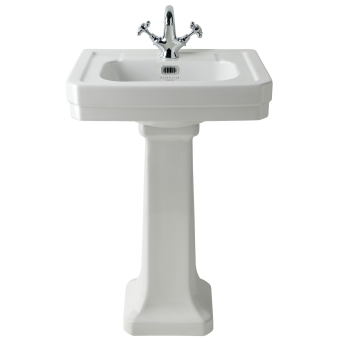Bayswater Westcott Basin with Full Pedestal 550mm Wide - 1 Tap Hole | Product Image