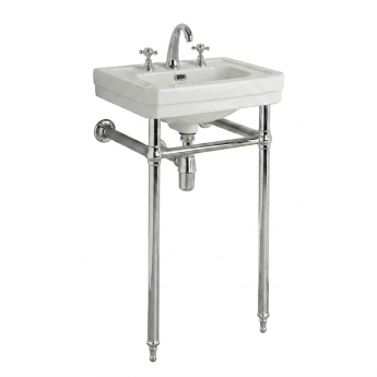 Bayswater Westcott Basin with Frame 550mm Wide - White | Product Image