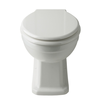 Bayswater Westcott Close Coupled Toilet with Lever Cistern - Soft Close Seat (Brushed Brass Seat Hinges) | Product Image