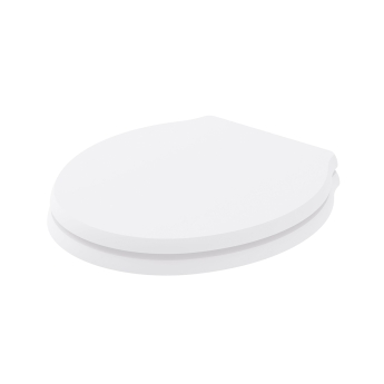 Bayswater Westcott Close Coupled Toilet with Lever Cistern - White Soft Close Seat (Chrome Seat Hinges) | Product Image