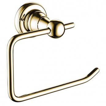 Bristan 1901 Brass Toilet Roll Holder - Gold Plated