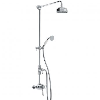 Bristan 1901 Dual Exposed Mixer Shower with Shower Kit and Fixed Head