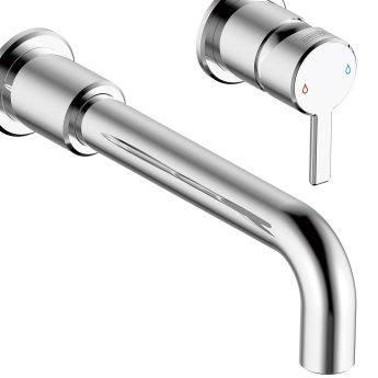 Bristan Altum Basin Mixer Tap Wall Mounted - Chrome | Product Image