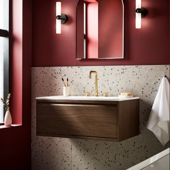 Bristan Altum 3-Hole Basin Mixer Tap Deck Mounted - Brushed Brass | Product Image