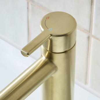 Bristan Altum Basin Mixer Tap Deck Mounted - Brushed Brass | Product Image
