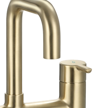 Bristan Altum Bath Filler Tap Pillar Mounted - Brushed Brass | Product Image