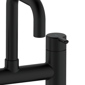 Bristan Altum Bath Filler Tap Pillar Mounted - Black | Product Image