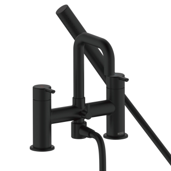 Bristan Altum Bath Shower Mixer Tap Pillar Mounted - Black | Product Image