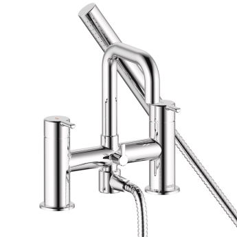 Bristan Altum Bath Shower Mixer Tap Pillar Mounted - Chrome | Product Image