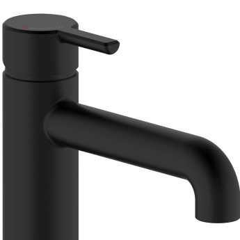 Bristan Altum Eco Start Tall Basin Mixer Tap Deck Mounted - Black | Product Image