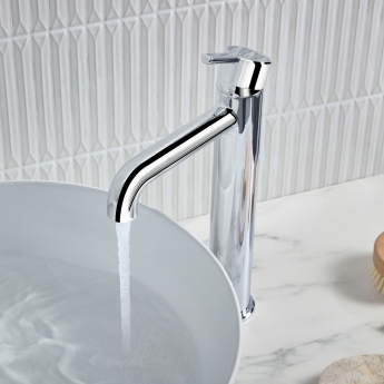 Bristan Altum Eco Start Tall Basin Mixer Tap Deck Mounted - Chrome | Product Image