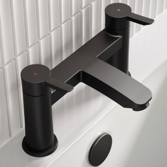 Bristan Apelo Bath Filler Tap Pillar Mounted - Black | Product Image