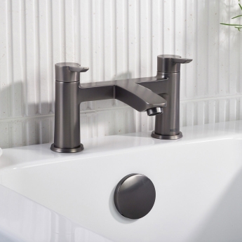 Bristan Apelo Bath Filler Tap Pillar Mounted - Gun Metal | Product Image
