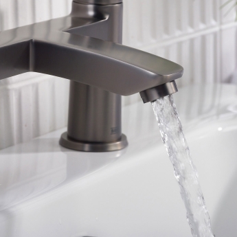 Bristan Apelo Bath Filler Tap Pillar Mounted - Gun Metal | Product Image
