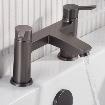 Bristan Apelo Bath Filler Tap Pillar Mounted - Gun Metal | Product Image
