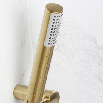 Bristan Apelo Bath Shower Mixer Tap Pillar Mounted - Brushed Brass | Product Image