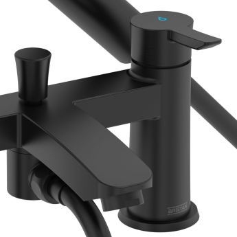 Bristan Apelo Bath Shower Mixer Tap Pillar Mounted - Black | Product Image