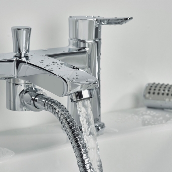 Bristan Apelo Bath Shower Mixer Tap Pillar Mounted - Chrome | Product Image
