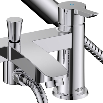 Bristan Apelo Bath Shower Mixer Tap Pillar Mounted - Chrome | Product Image