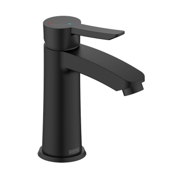 Bristan Apelo Eco Start Basin Mixer Tap with Clicker Waste - Black | Product Image