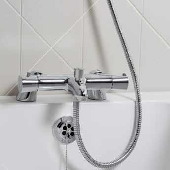 Bristan Artisan TMV2 Thermostatic Bath Shower Mixer Tap - Chrome