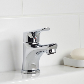 Bristan Aster Basin Mixer Tap with Clicker Waste - Chrome