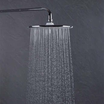 Bristan Buzz Thermostatic Bar Mixer Shower with Shower Rigid Riser Kit and Fixed Head - Chrome