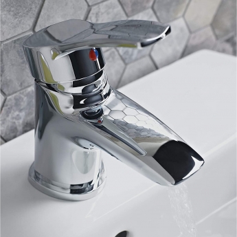 Bristan Capri Basin Mixer Tap with Eco-Click and Pop Up Waste - Chrome