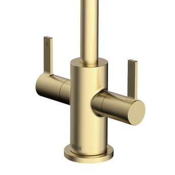 Bristan Cashew EasyFit Mono Kitchen Sink Mixer Tap - Brushed Brass | Product Image
