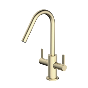 Bristan Cashew EasyFit Mono Kitchen Sink Mixer Tap - Brushed Brass | Product Image