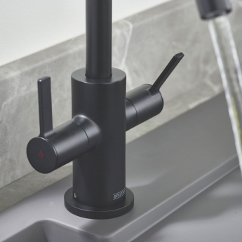 Bristan Cashew EasyFit Monobloc Kitchen Sink Mixer Tap - Black