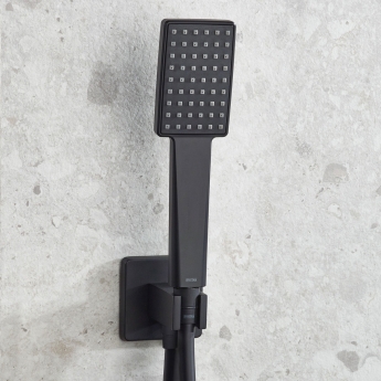 Bristan Cobalt Dual Concealed Mixer Shower with Shower Kit and Fixed Head - Black | Product Image