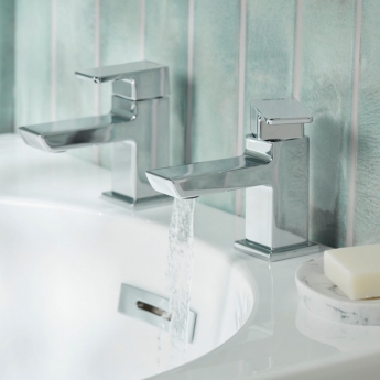 Bristan Cobalt Bath Taps Twin Taps - Chrome