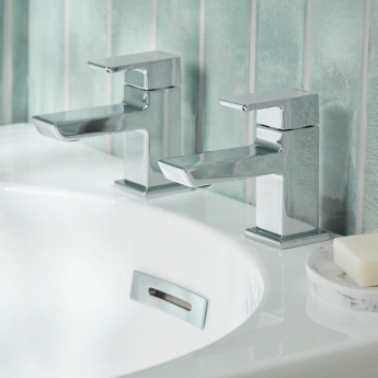 Bristan Cobalt Bath Taps Twin Taps - Chrome