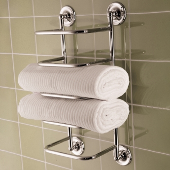 Bristan Bathroom Towel Stacker - Chrome