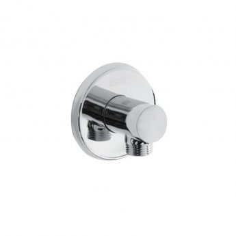 Bristan Wall Mounted Round Shower Hose Outlet - Chrome