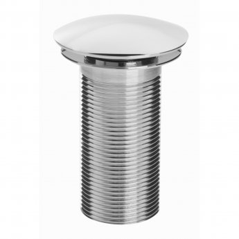 Bristan Round Clicker Basin Waste Chrome - Unslotted (For Basins with No Overflow)