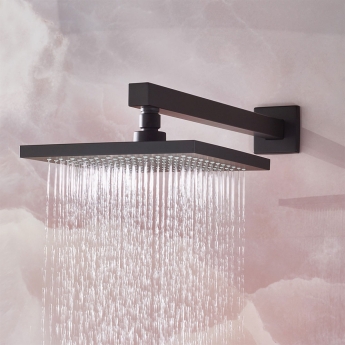 Bristan Cruzar Dual Concealed Mixer Shower with Shower Kit and Fixed Head - Black | Product Image