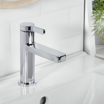 Bristan Elevar Basin Mixer Tap with Clicker Waste - Chrome