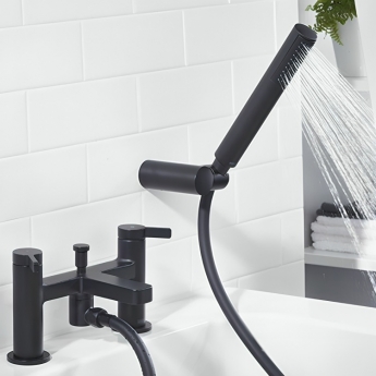 Bristan Elevar Bath Shower Mixer Tap - Black
