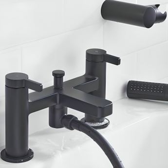 Bristan Elevar Bath Shower Mixer Tap - Black